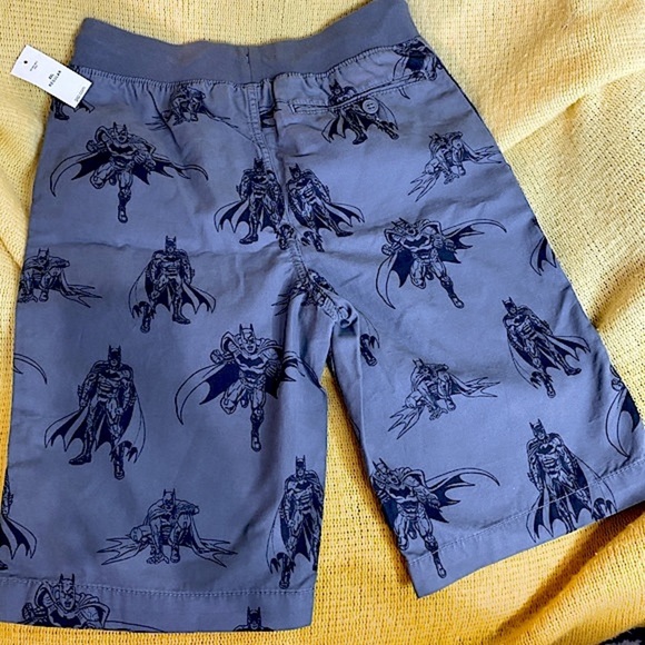 Gray & Blue Pull-on Cotton Shorts with DC Comics Batman. Gap Kids 14-16 NWT - Picture 3 of 15